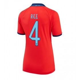 Damen Fußballbekleidung England Declan Rice #4 Auswärtstrikot WM 2022 Kurzarm